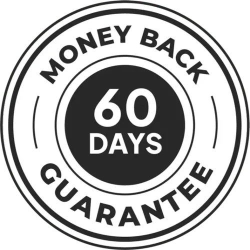 Flush Factor Plus 60 day money back guarantee seal