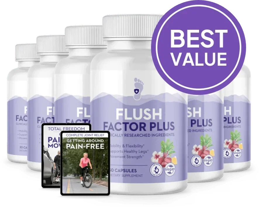 Flush Factor Plus packages 2 bottle 3 bottle and 6 bottle official price options